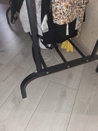 Вешалка напольная для одежды Double Pole Hanger 150 х 110 х 57 см (TW-608) Черный