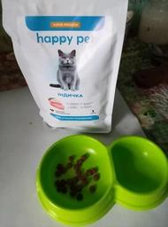 Сухий корм для стерилізованих котів Happy Pet з індичкою 14 кг фото від покупців 1