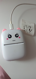 Портативный Мини Термопринтер Детский Mini Printer Bluetooth + Набор Термобумаги В Комплекте Голубой