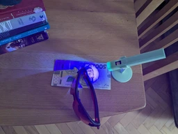 Лампа для манікюру акумуляторна ультрафіолетова УФ LED зі стійкою портативна для сушіння гель-лаку манікюру нарощування нігтів та експрес-сушіння 600 mAh год 5 Вт Біла
