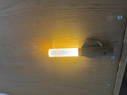 Мини-фонарь на аккумуляторе настенный W-52 с LED и датчиком движения, магнитное крепление для стены фото от покупателей 19