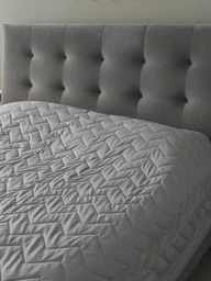 Покрывало Sleepingg Bodi двустороннее 240х260 Антиаллергенное волокно со стежкой какао/Серое (4820227286133) фото от покупателей 6