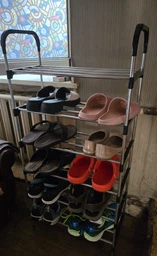 Полка для обуви Shoe Rack 6 полок (8068) Черный фото от покупателей 6