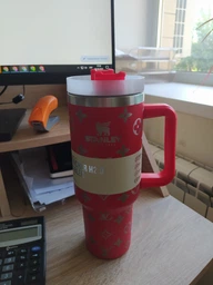 Термос термокружка Stanley Quencher H2.0 Tumbler из нержавеющей стали 1,18 л KT6007838 Red Monogram фото от покупателей 1