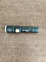 Акумуляторний ліхтар LED металевий кишеньковий ліхтарик Bl-616/4246 (заряджається від USB) Black фото від покупців 4