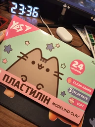 Пластилін Pusheen 24 кольори 480 г YES (540685) фото от покупателей 5