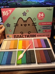 Пластилін Pusheen 24 кольори 480 г YES (540685)