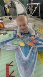 Розвиваючий килимок з водою KIDIPLAY DOLPHIN Blue фото від покупців 2