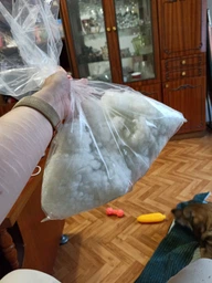 Наповнювач для подушок Холофайбер білий 1 кг фото от покупателей 7