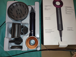 Профессиональный фен стайлер для волос Super Hair Dryer 1600 Вт + 5в1 насадок, розовый