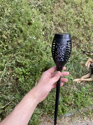Водонепроникний садовий ліхтар-лампа "Світлячок" 6 LED світлодіодів на сонячній батареї для зовнішнього декору патіо, доріжки у дворі