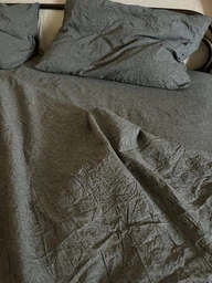 Постільна білизна Washed Cotton Євро 200 x 215 Варена бавовна Мятна 50 х 70 фото від покупців 2