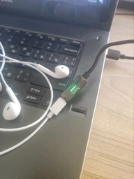 Переходник HOCO 3-in-one Lightning cable to charging/Sync/Audio LS28 |0,22m, 2.4A| Черный фото от покупателей 1