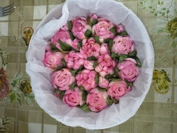 Зефірні квіти тюльпани 2 в подарунковій коробці 21см honeycake фото від покупців 14