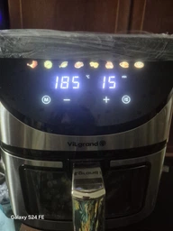 Аэрофритюрница VILGRAND VAF6017WDS, 1700 W, 6 л, мощная аэро фритюрница, кухонный аэрогриль, мультипечка