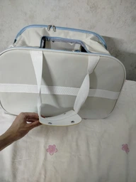 Сумка переноска для кота кошки котенка собаки до 8 кг с сетчатым окошком голубая 46х30х30 см (002298) фото от покупателей 15