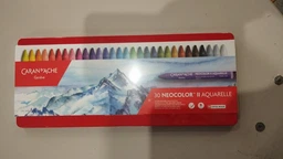 Пастель Воскова Акварельна Caran d'ache Neocolor II Металевий бокс, 30 кольорів (7610186243301)