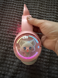 Дитячі ігрові бездротові навушники Onikuma B5 c RGB підсвічуванням та вбудованим мікрофоном Бежевий