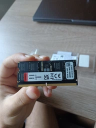 Оперативная память Kingston Fury SODIMM DDR5-5600 16384MB PC5-44800 Impact 1Rx8 Black (KF556S40IB-16) фото от покупателей 8