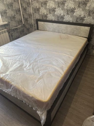 Кровать MebliRoMax Loft 160х200 Дуб Тахо /Черный + Подъемный механизм (000084984) фото от покупателей 1