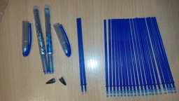 Ручка Пиши-стирай гелевая 0.5 мм синяя 2шт+20 стержней blue (FR-1828) фото от покупателей 1