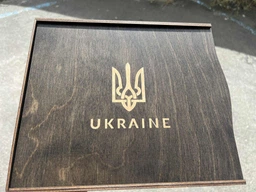 Подарунковий набір: Коробка + Кулькова ручка Parker IM 17 Black GT BP Тризуб 22 032_TR + Блокнот Axent Partner Ukraine Cиній фото від покупців 1