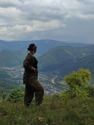 Штани карго коричневі S фото від покупців 1