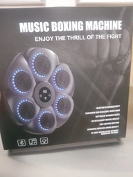 Тренажер для бокса музыкальная с шестью мишенями с LED подсветкой с перчатками фото от покупателей 1