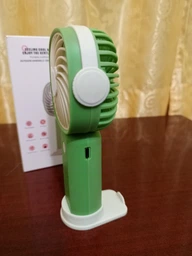 Міні портативний вентилятор USB перезаряджаємий із тримачем для телефона 3 швидкості персональний маленький настільний ручний рожевий