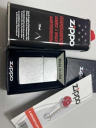 Комплект Zippo Запальничка 207 + Бензин + Кремені в подарунок