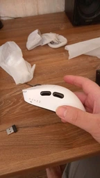 Бездротова (Bluetooth + 2,4G) ігрова миша AJAZZ AJ179 V2 MAX PAW3311, 800mAh, 12000DPI, WHITE/БІЛА (AJ179MW) фото від покупців 8