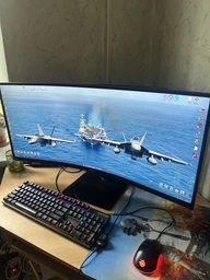 Монітор 34" Acer Nitro XV345CURVbmiphuzfx (UM.CX5EE.V05) VA 100R UWQHD / 180Hz / 1ms / HDR10 / USB-C 65W PD / FreeSync Premium / G-Sync Compatible / Speakers 3W фото від покупців 4