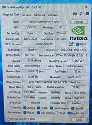 Видеокарта Gigabyte GeForce RTX 5070 GAMING OC 12G (GV-N5070GAMING OC-12GD) EU [132536] фото от покупателей 5