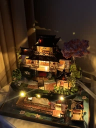 DIY House румбокс сборный миниатюрный дом Hongda craft «Сакура» (PC2203)