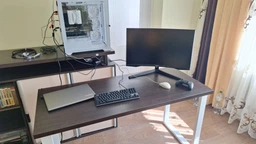 Письменный стол Ferrum-decor Драйв 750x1400x600 Белый металл ДСП Дуб Сан-Марино 32 мм (DRA184)
