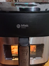 Аэрофритюрница 10 л с 6 программами и антипригарной чашей BITEK BT-9501 4200Вт фото от покупателей 18