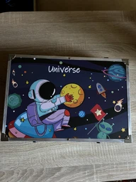 Дитячий набір для малювання і творчості Universe на 145 предметів в алюмінієвому кейсі, голубий