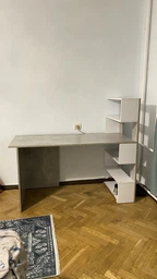 Стол компьютерный Moreli Christer Ш1416*В1226*Г600 Дуб сонома-Белый фото от покупателей 15