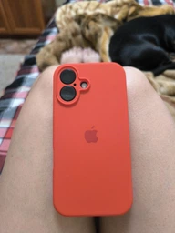 Чохол Silicone Premium case з захистом камери для iPhone 16 Full Camera Protective hot pink 2261