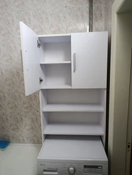 Тумба під пральну машину МП-006 з полицями 640х1900х250 мм Біла, Nikoshop фото від покупців 5