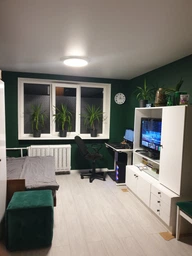 Управляемая светодиодная люстра ESLLSE MOON 50W R 380×65мм Белая для кухни, спальни, прихожей фото от покупателей 6