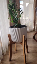 Підставка для вазонів WoodDecor косонога бук 260x490x400 мм покриття олією фото від покупців 3
