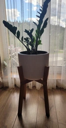 Підставка для вазонів WoodDecor косонога бук 260x490x400 мм покриття олією фото від покупців 2