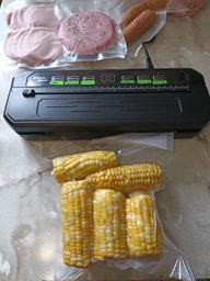 Пакет для вакууматора набор для вакуумирования пищевые в рулоне для запайки продуктов сменная пленка 25 см гофрированные Svitaє фото от покупателей 2