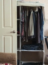 Складной шкаф Wardrobe Коричневый тканевый (88105SHKM) CLS55 фото от покупателей 2