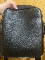 Сумка планшет через плечо мужская из натуральной кожи Laras K10265-3bl Черная (ROZ6501055619) фото от покупателей 3