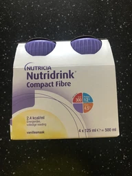 Дитяча суміш Nutricia Nutridrink Compact Fibre Vanilla 4 шт х 125 мл (8716900551680)