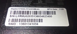 Аккумулятор для ноутбука Acer AS10D71 Aspire 5741 10.8V Black 5200mAh OEM (009158) фото от покупателей 3