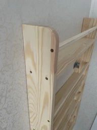 Книжная полка в детскую для книг учебников игрушек 100x54x10 см до 25 кг фото от покупателей 3