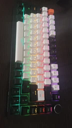 Клавиатура механическая проводная GamePro MK160W Hot-Swap Red Swich 75% RGB White фото от покупателей 11